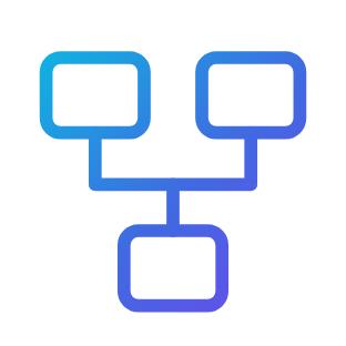 Two systems linked to a third