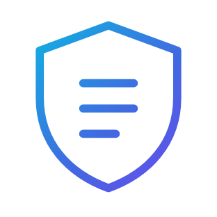 Shield containing document lines